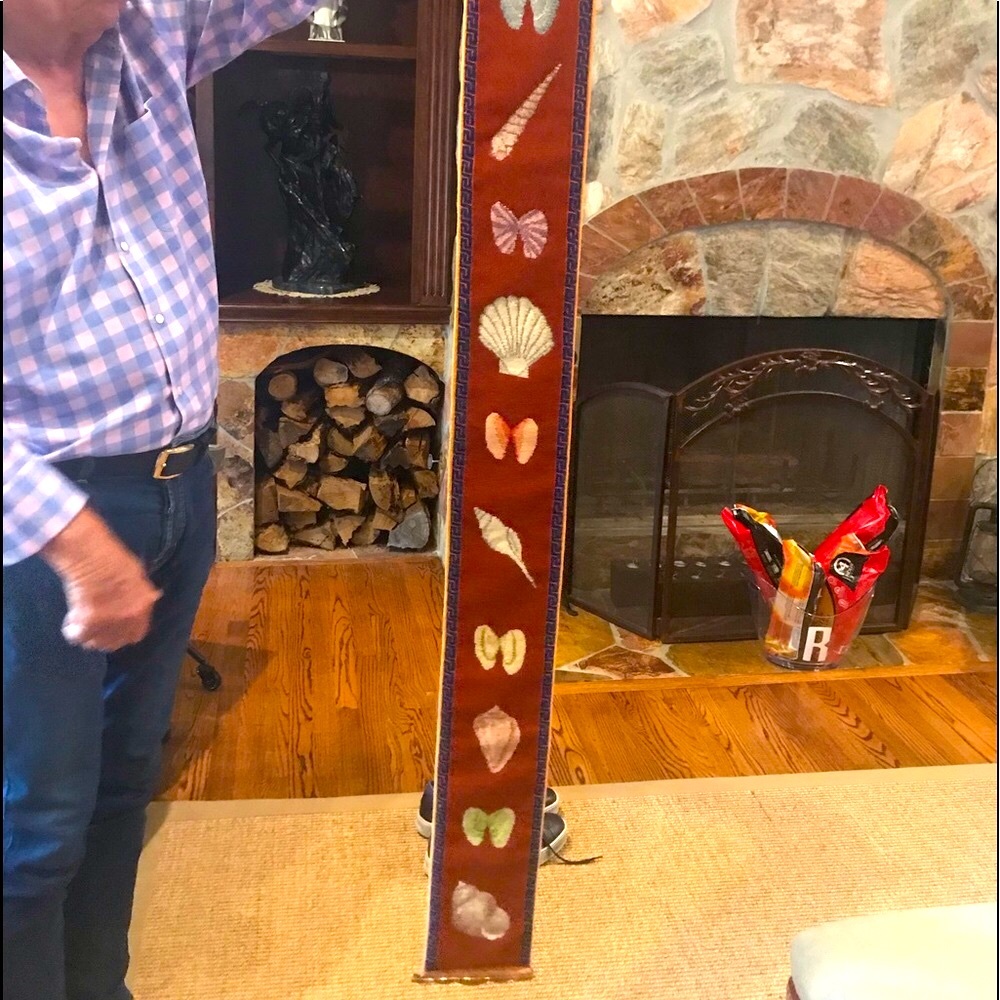 NEEDLEPOINT HANDMADE LONG 4 FEET & 11 INCHES LONG